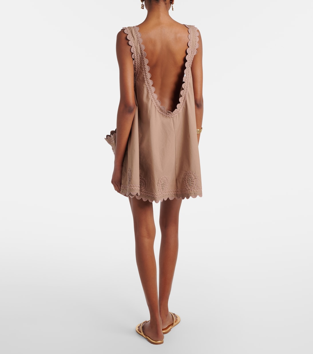 Besticktes Minikleid aus Baumwolle | Juliet Dunn