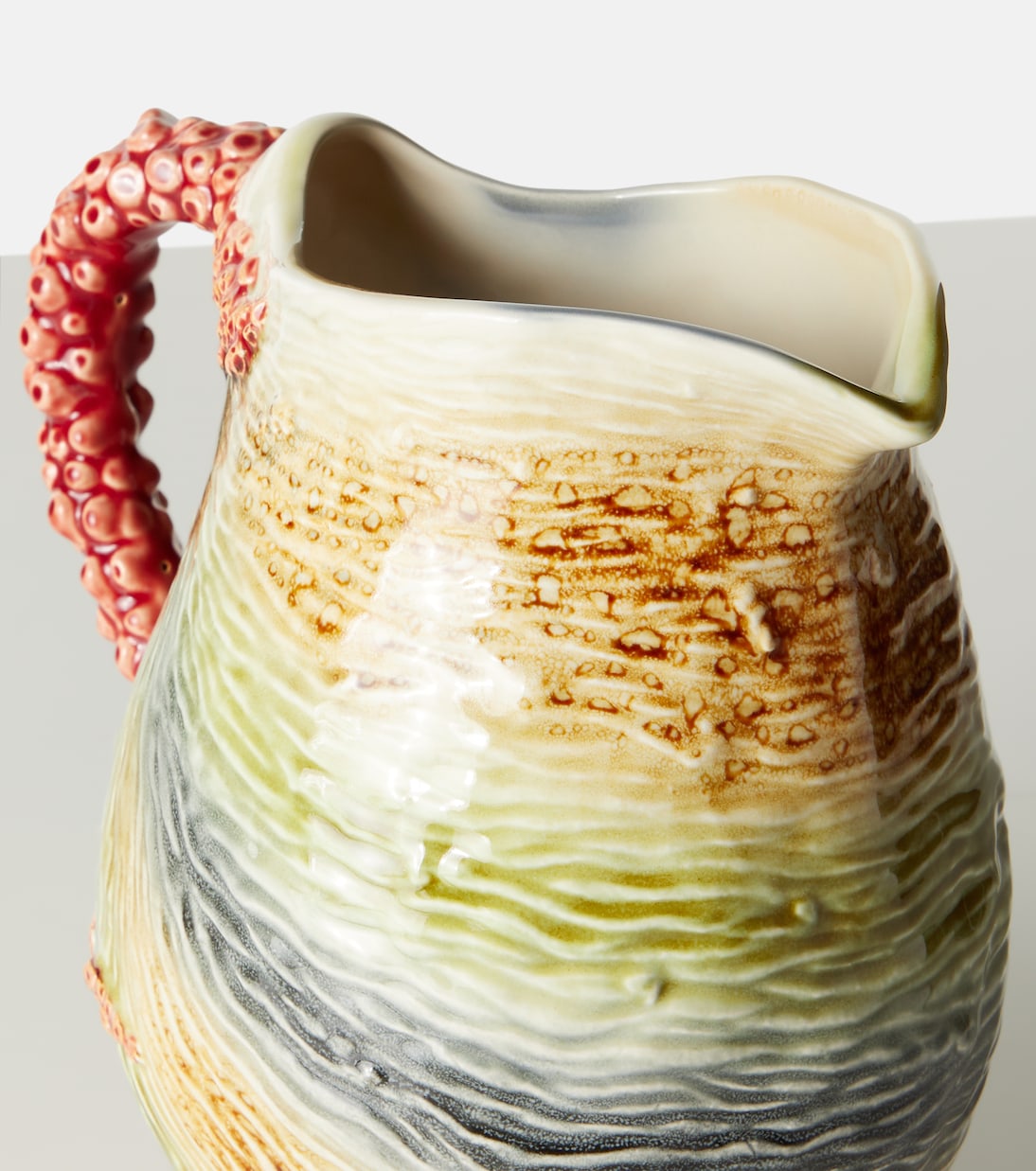Oyster earthenware pitcher | Bordallo Pinheiro