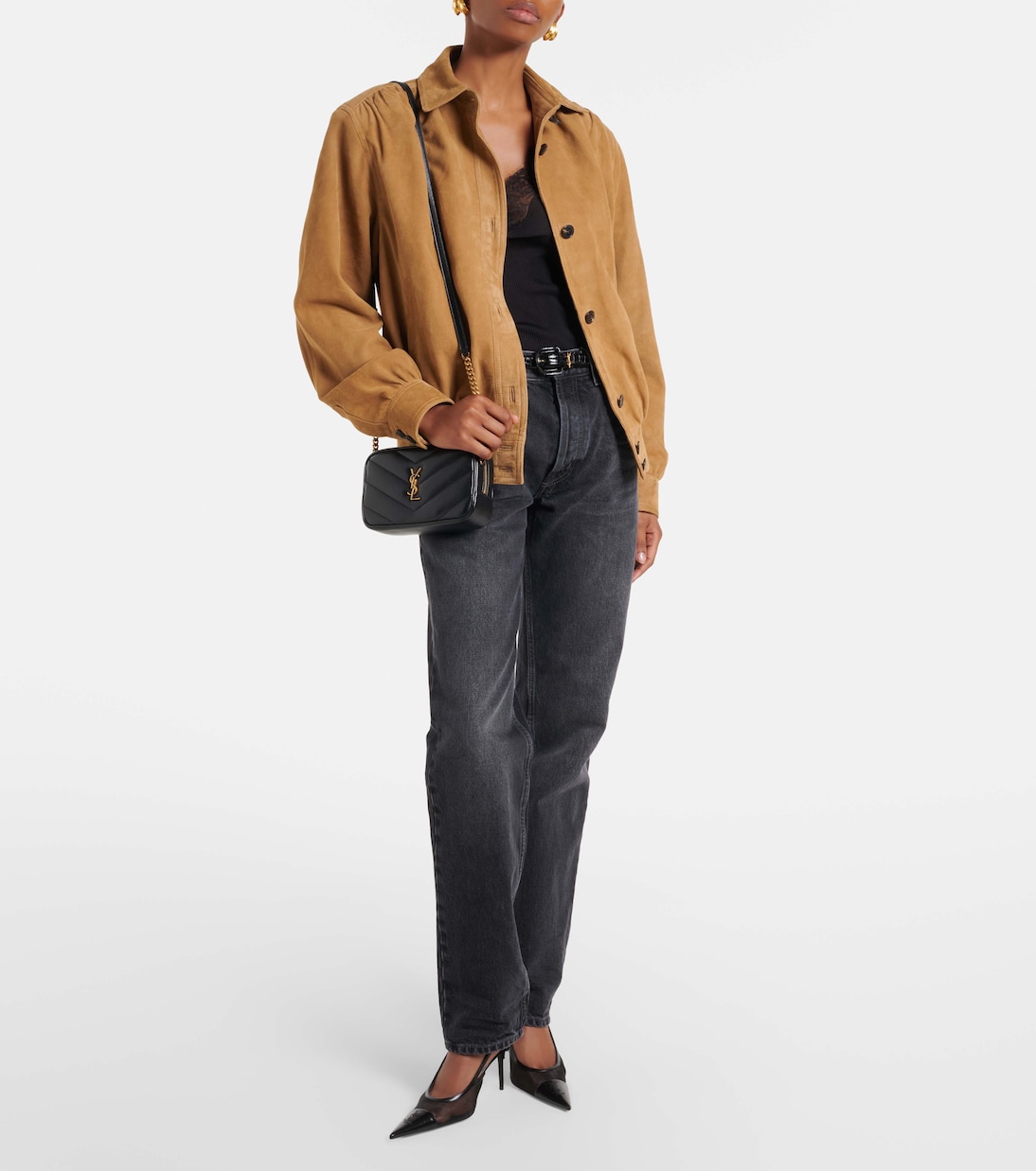 Loulou Mini quilted leather camera bag | Saint Laurent