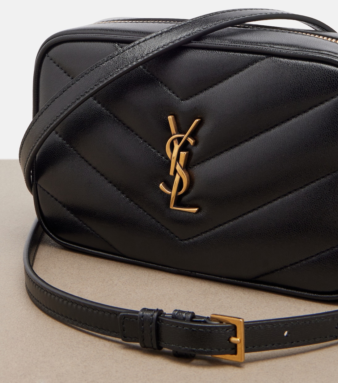 Loulou Mini quilted leather camera bag | Saint Laurent