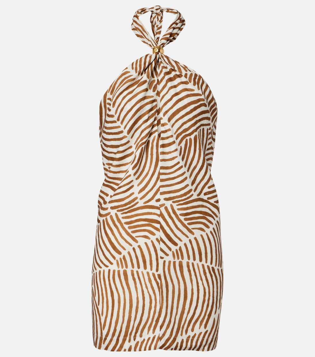 Aster printed halterneck minidress | ViX Paula Hermanny