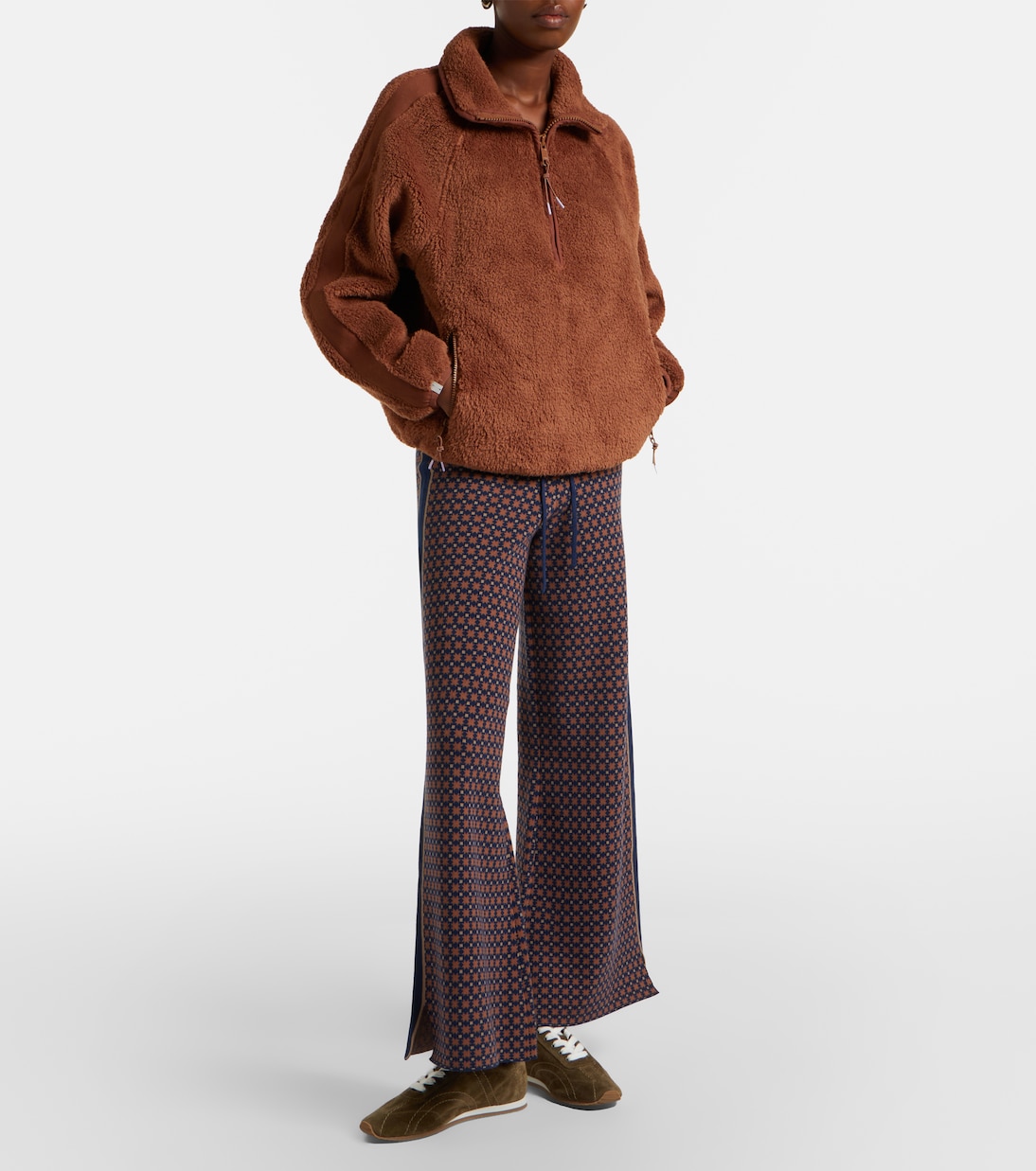 Harlow fleece half-zip sweatshirt | The Upside