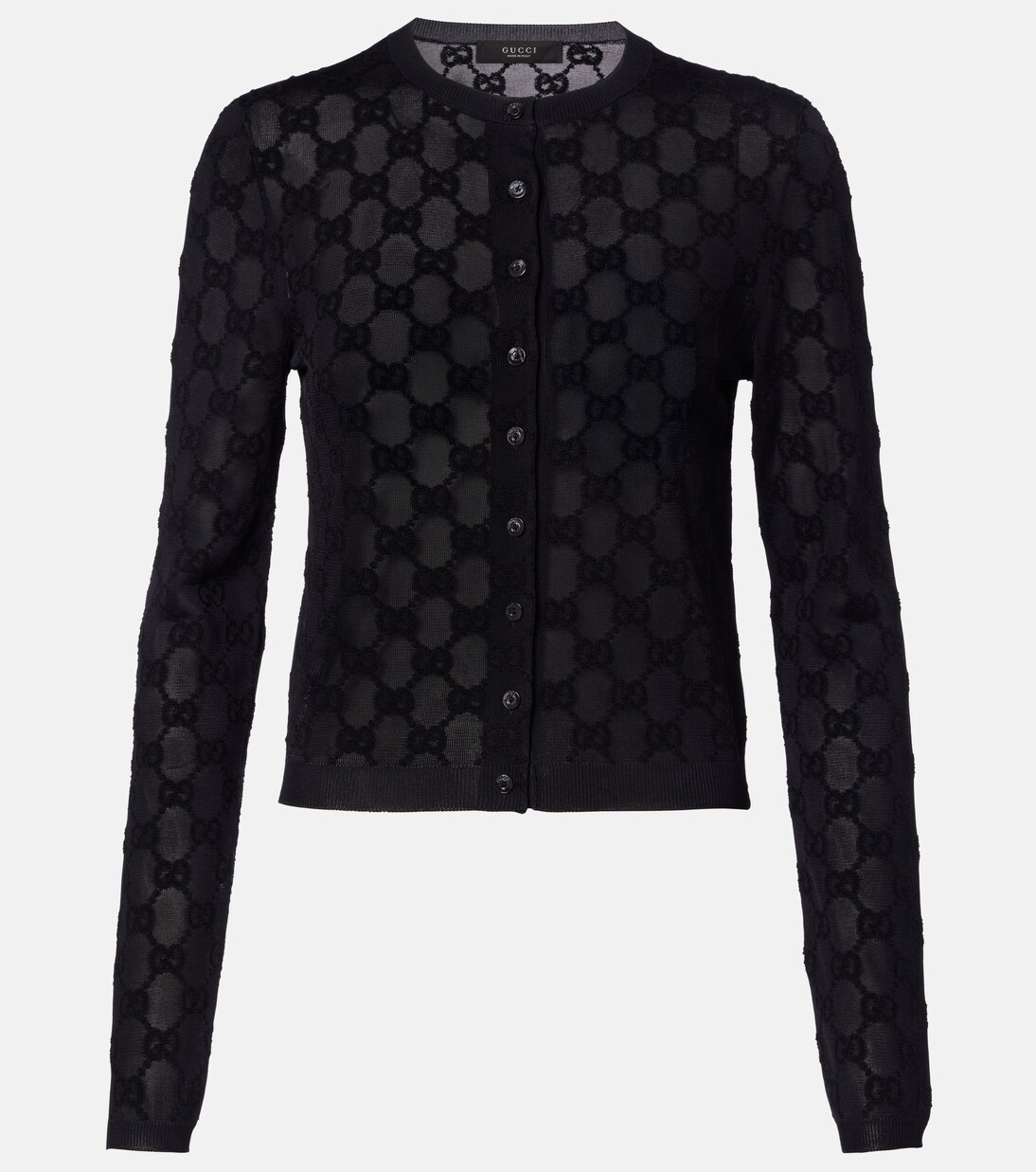 Cardigan GG aus Crêpe | Gucci