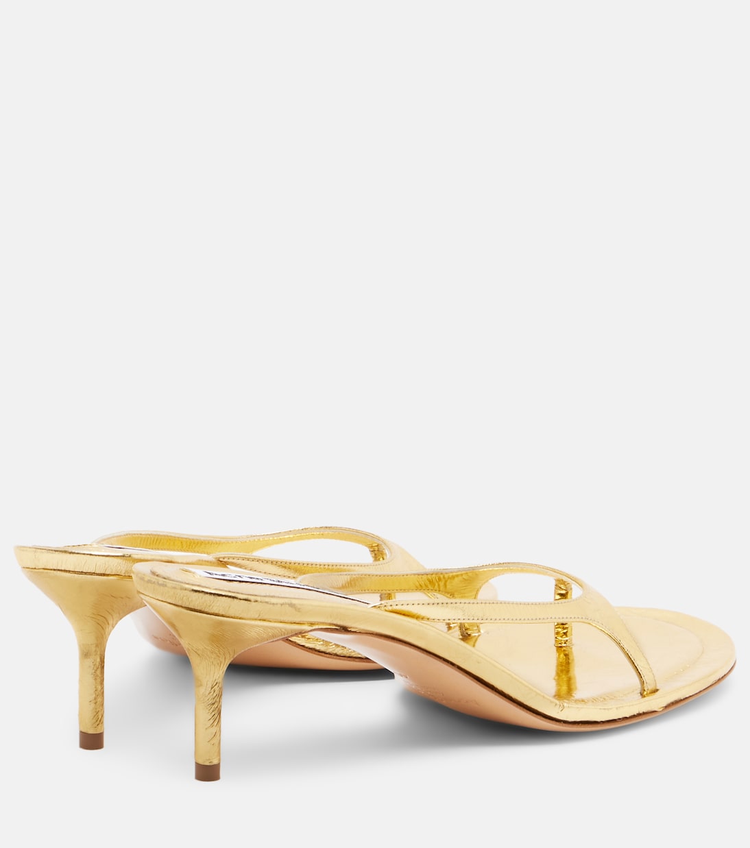 Metallic leather thong sandals | Acne Studios