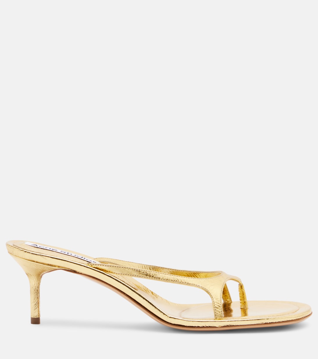 Metallic leather thong sandals | Acne Studios