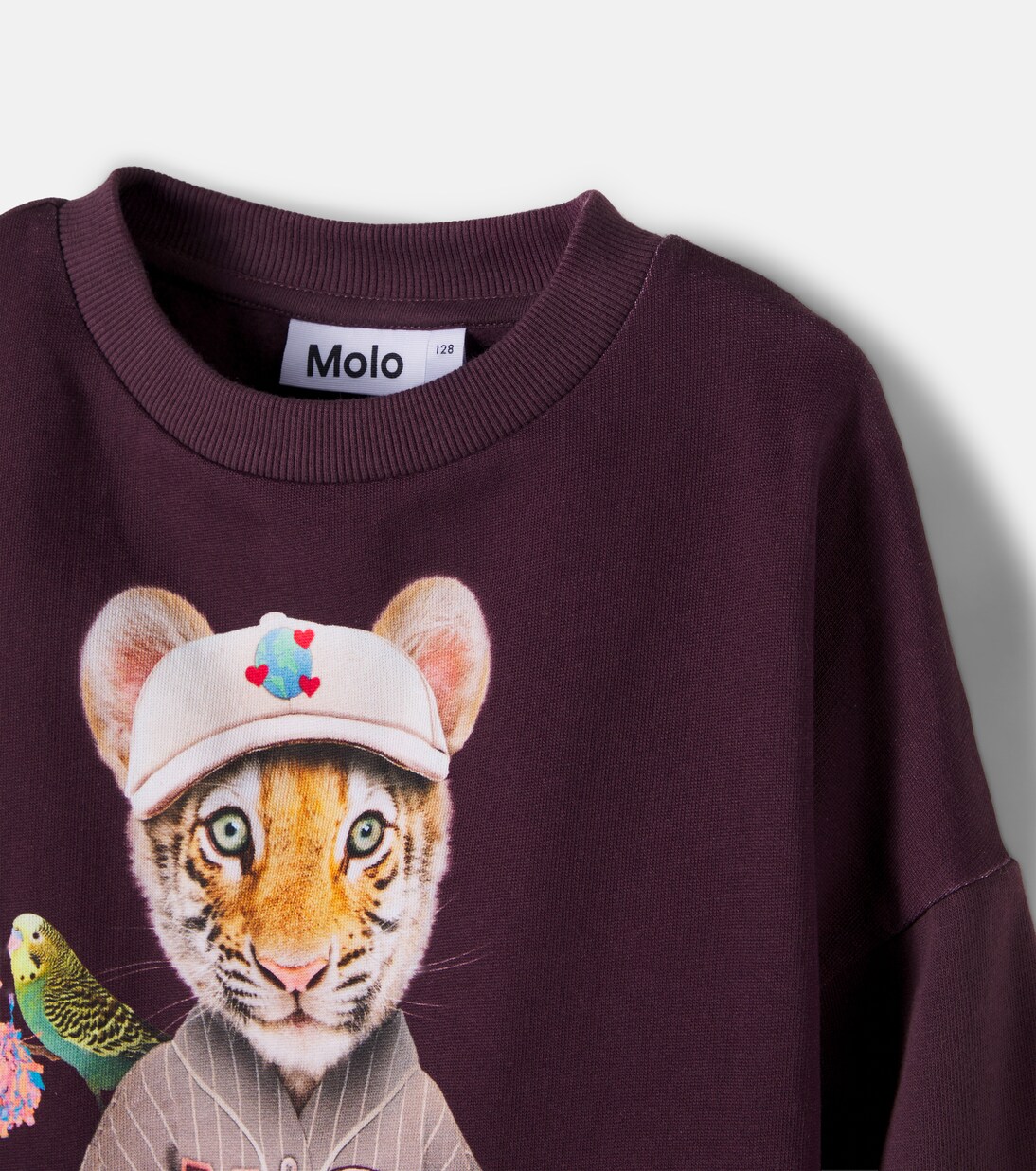Maxi printed cotton jersey sweatshirt | Molo