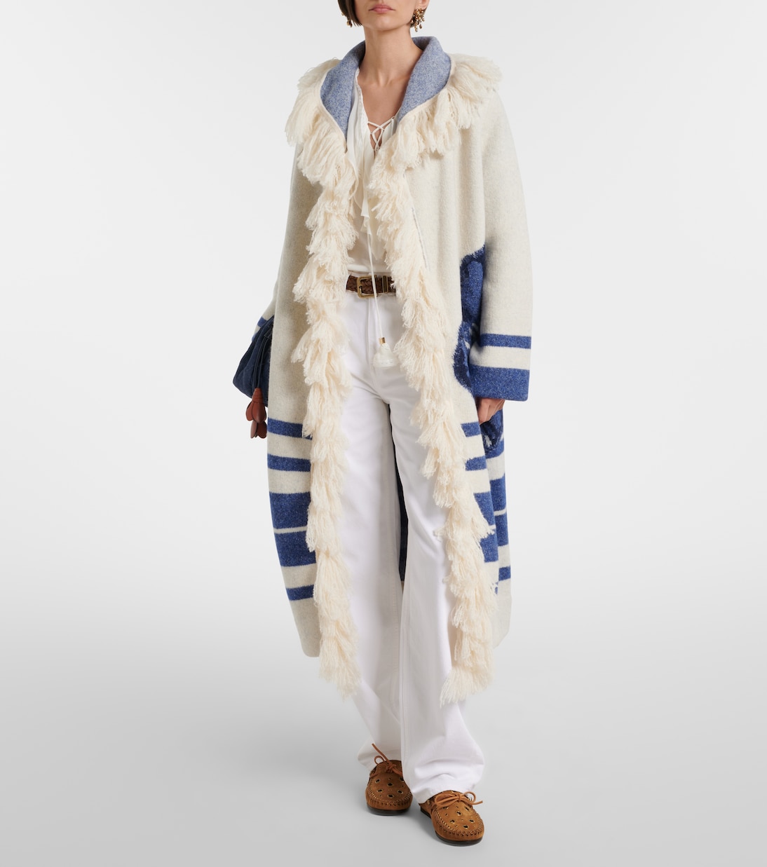 Poppy Garden fringed jacquard coat | Dorothee Schumacher