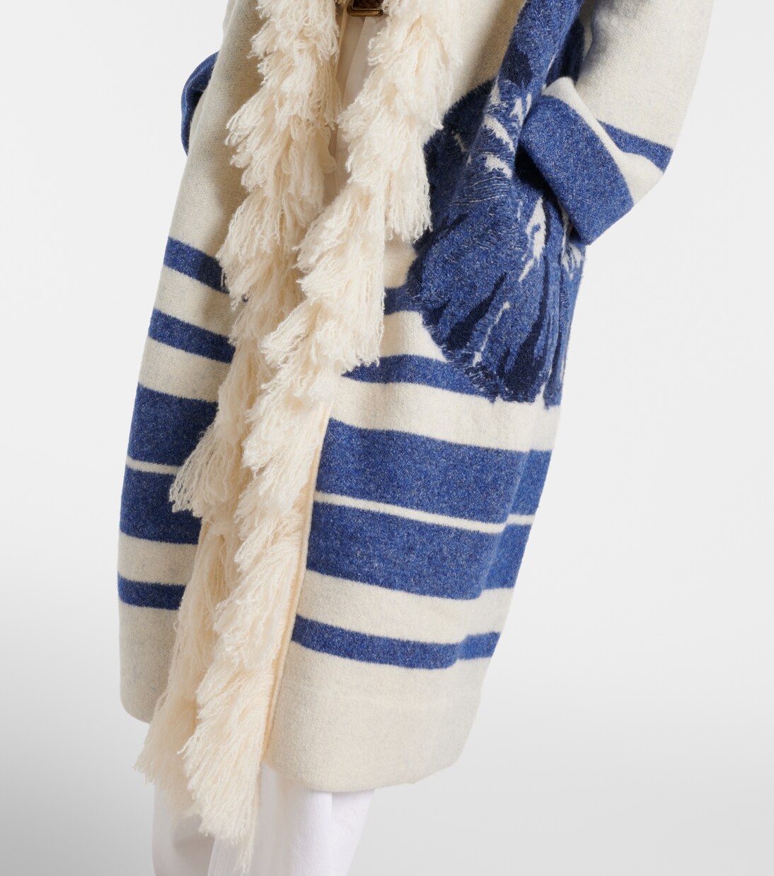Poppy Garden fringed jacquard coat | Dorothee Schumacher