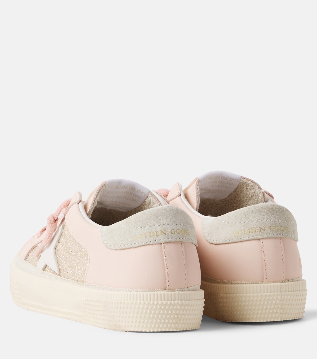 May glitter leather sneakers | Golden Goose Kids