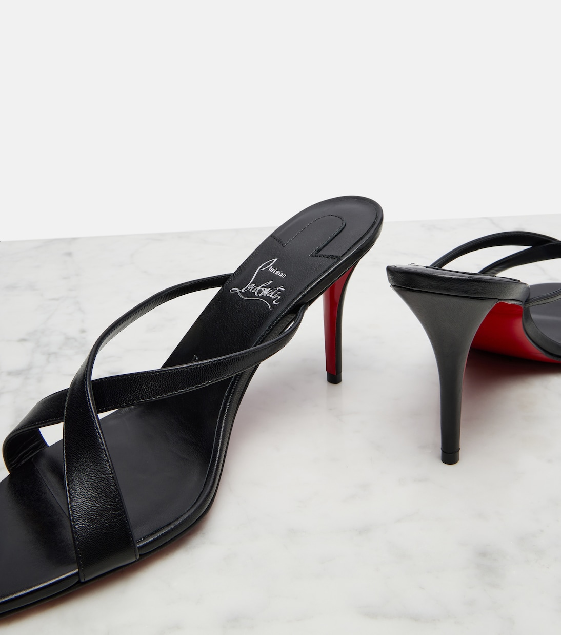 Pantoletten Mulazee aus Leder | Christian Louboutin