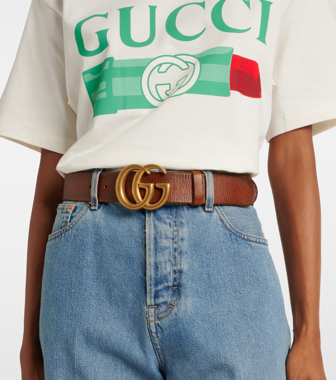 GG leather belt | Gucci