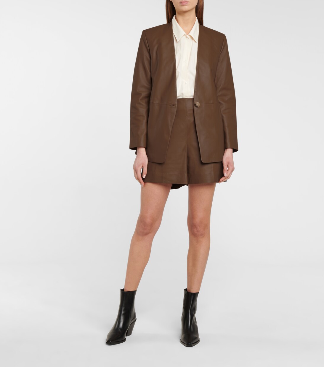 Shorts aus Leder | Vince