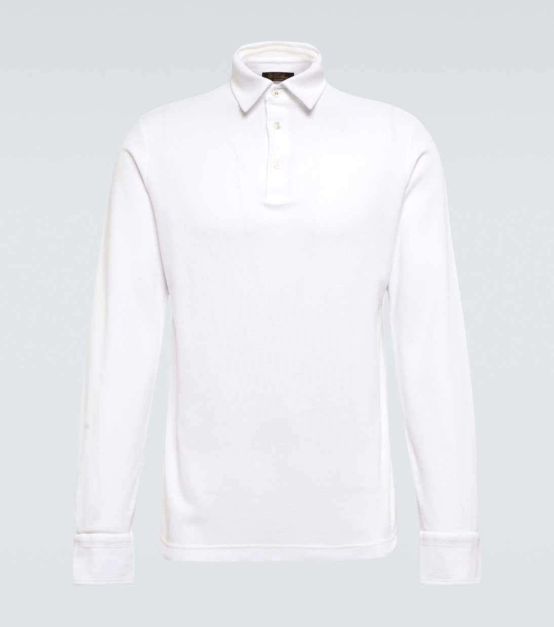 코튼 롱 슬리브 폴로 스웨터 | Loro Piana