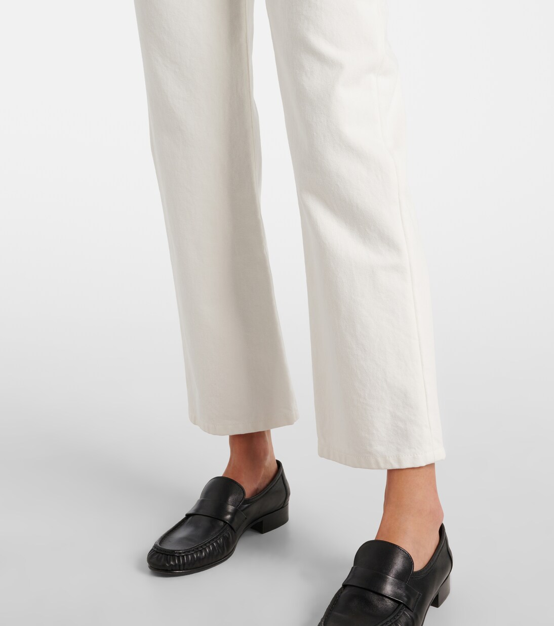 Jeans rectos Lesley de tiro medio | The Row