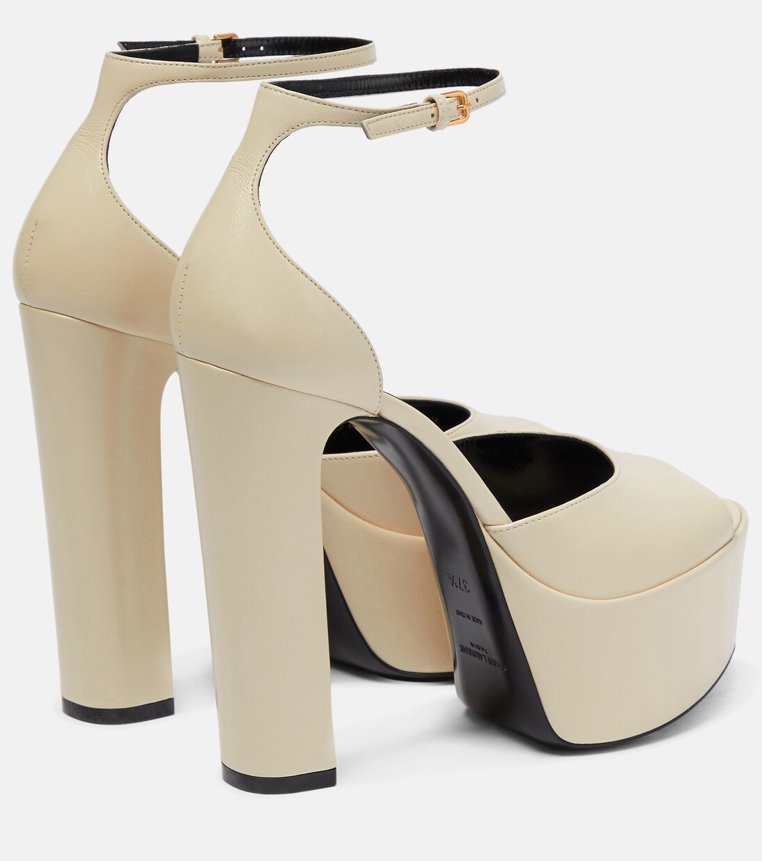 Jodie 145 platform leather sandals | Saint Laurent