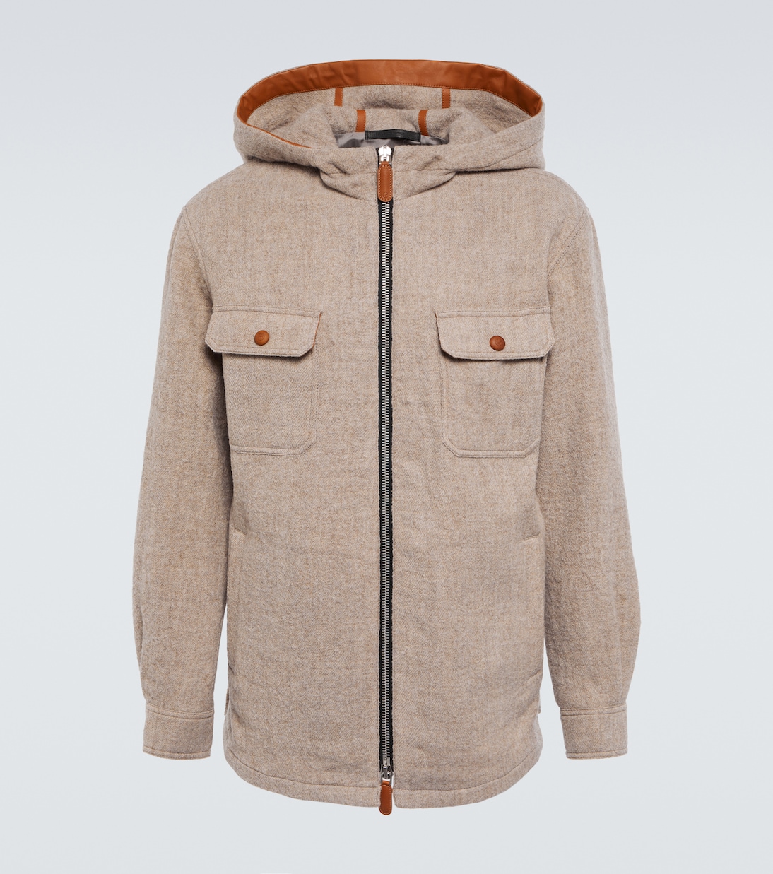 Hooded virgin wool blouson | Giorgio Armani