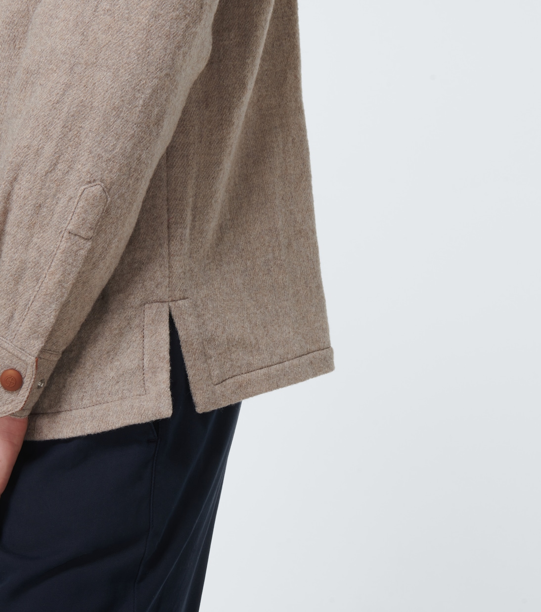 Hooded virgin wool blouson | Giorgio Armani