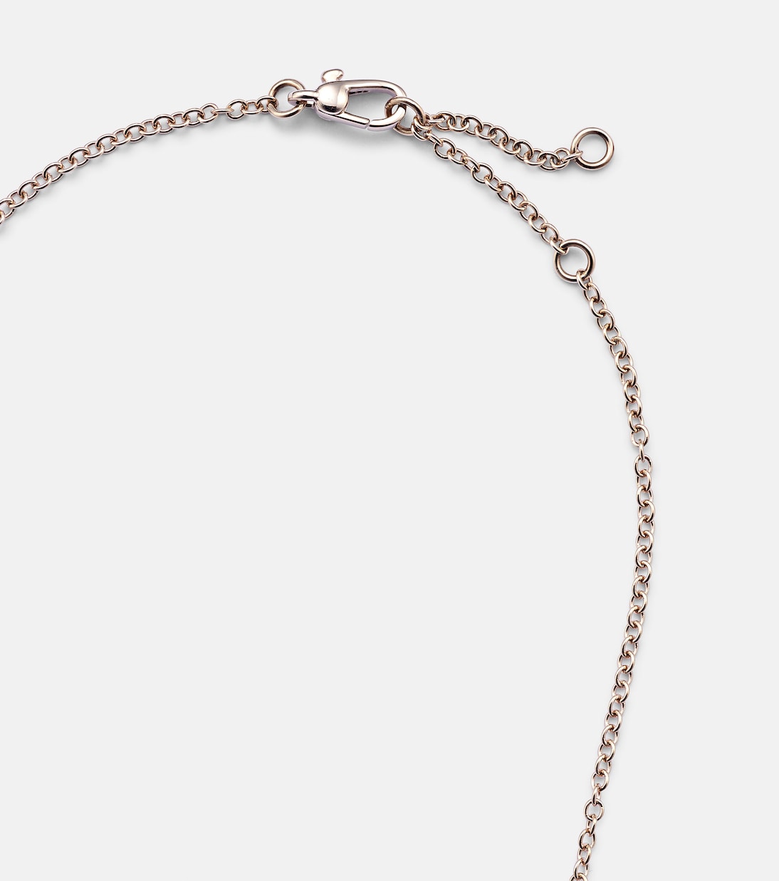 Collana Nudo Solitaire in oro rosa e bianco 18kt | Pomellato