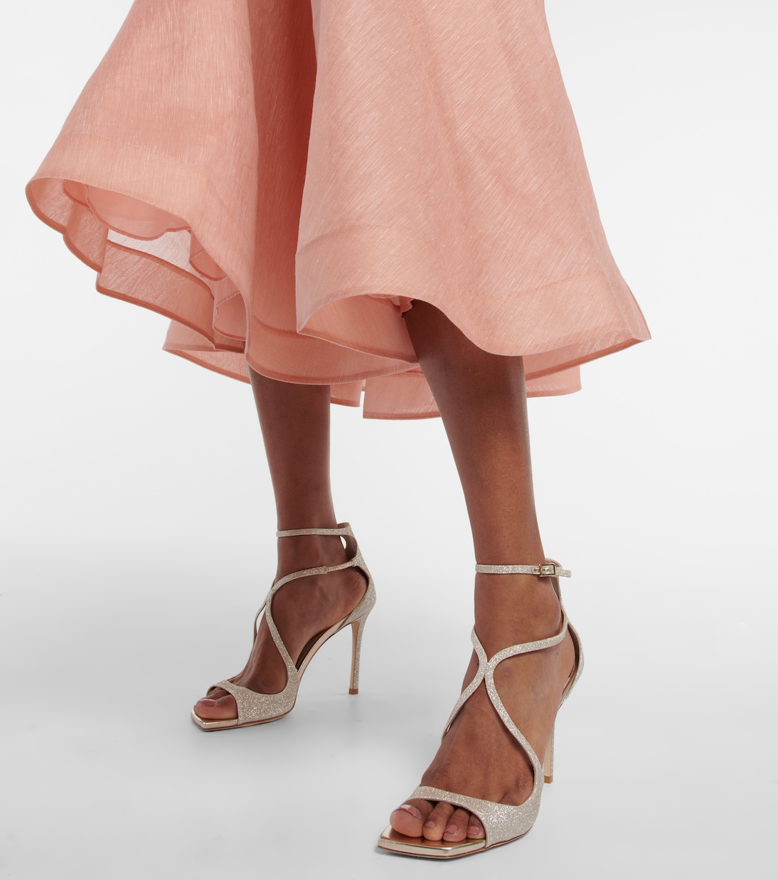 Sandalen Azia 95 mit Glitter | Jimmy Choo