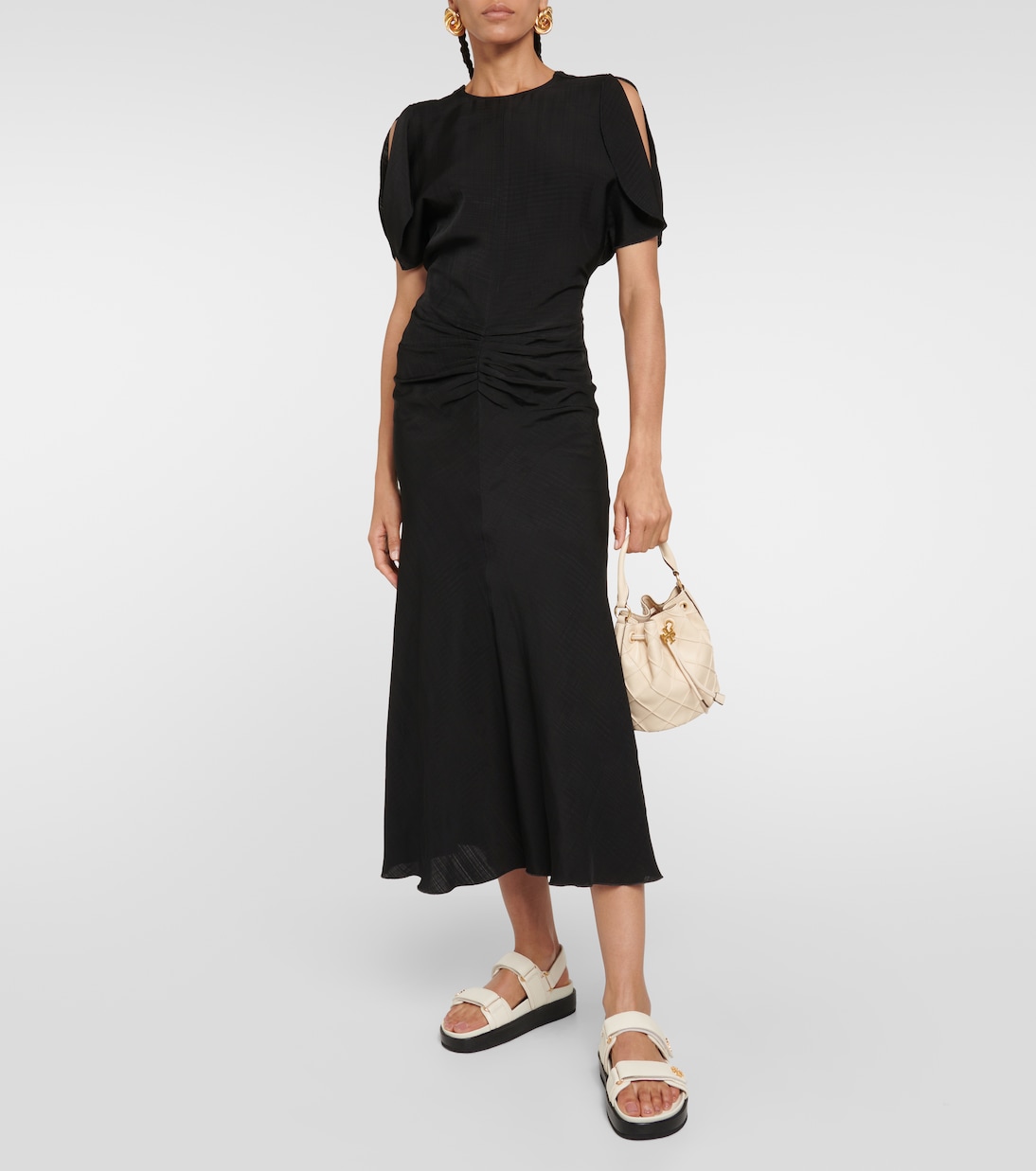 Sandalen Double T aus Leder | Tory Burch