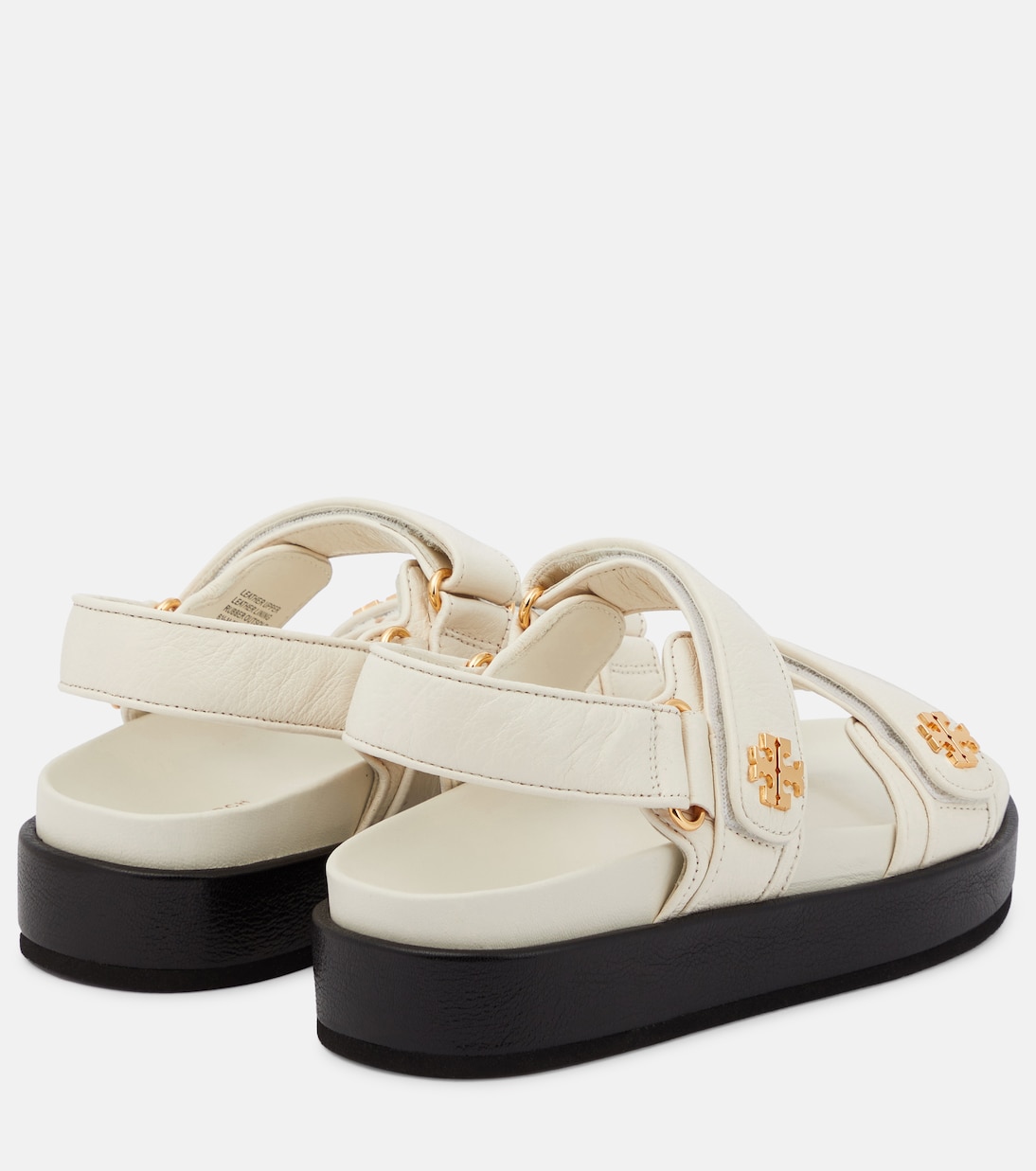 Sandalen Double T aus Leder | Tory Burch
