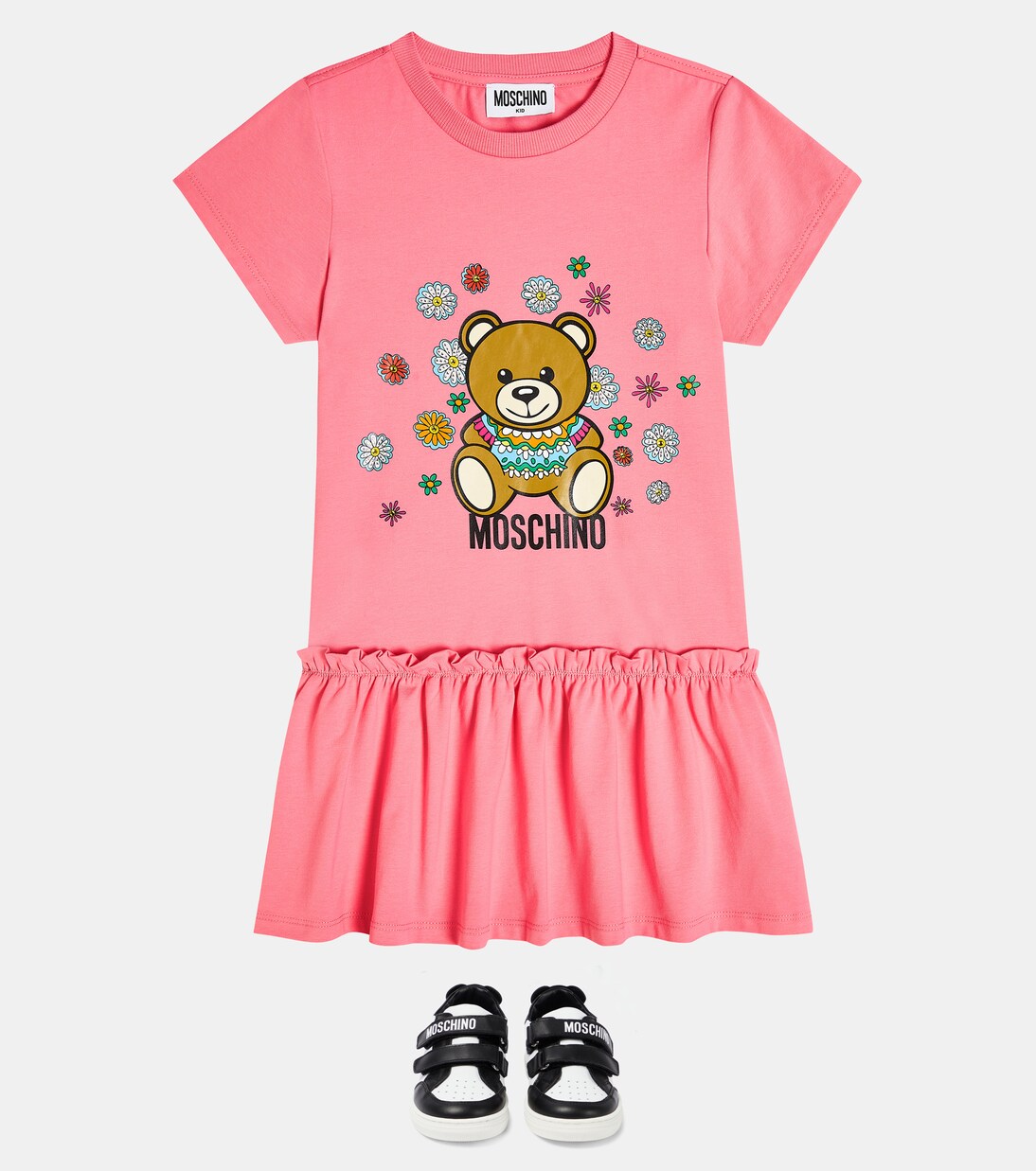 Teddy Bear leather sneakers | Moschino Kids