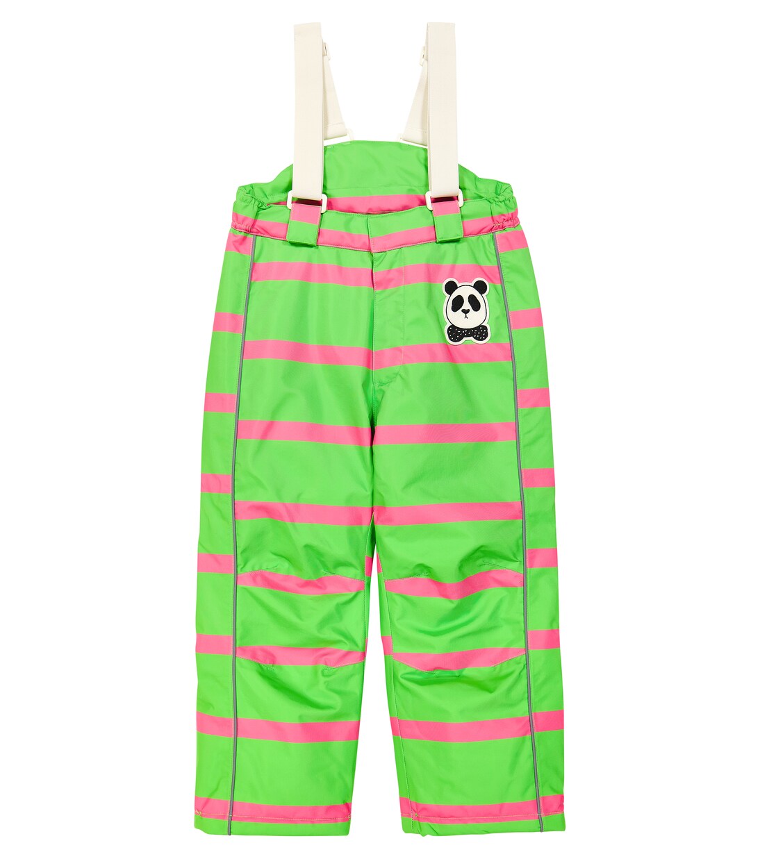 Panda striped ski salopettes | Mini Rodini
