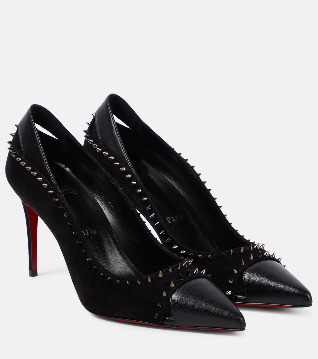 Duvette Spikes 85 leather pumps | Christian Louboutin