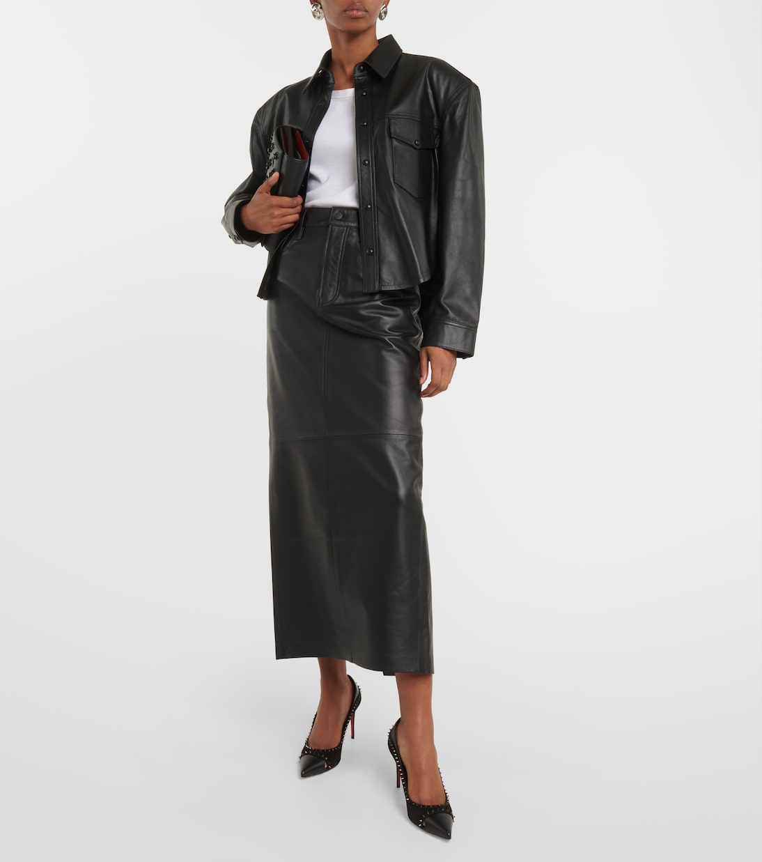 Duvette Spikes 85 leather pumps | Christian Louboutin