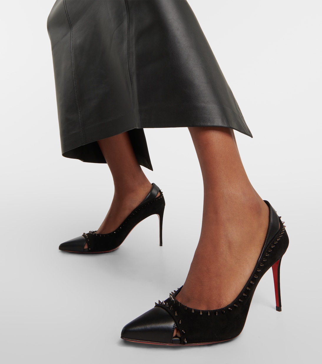 Duvette Spikes 85 leather pumps | Christian Louboutin