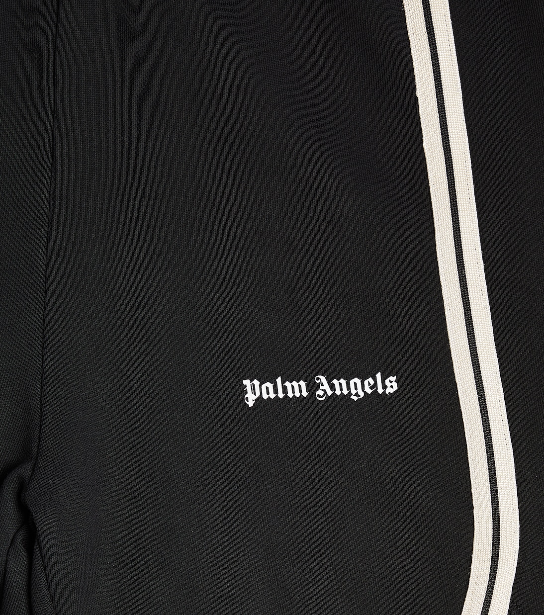 Logo striped cotton jersey shorts | Palm Angels Kids