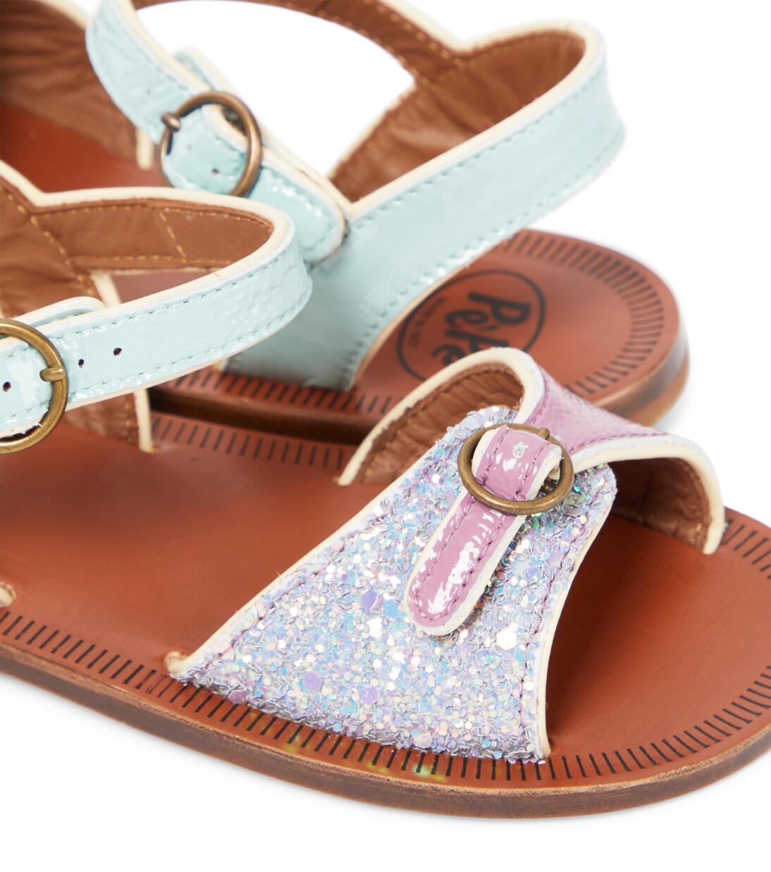 Glitter leather sandals | PèPè