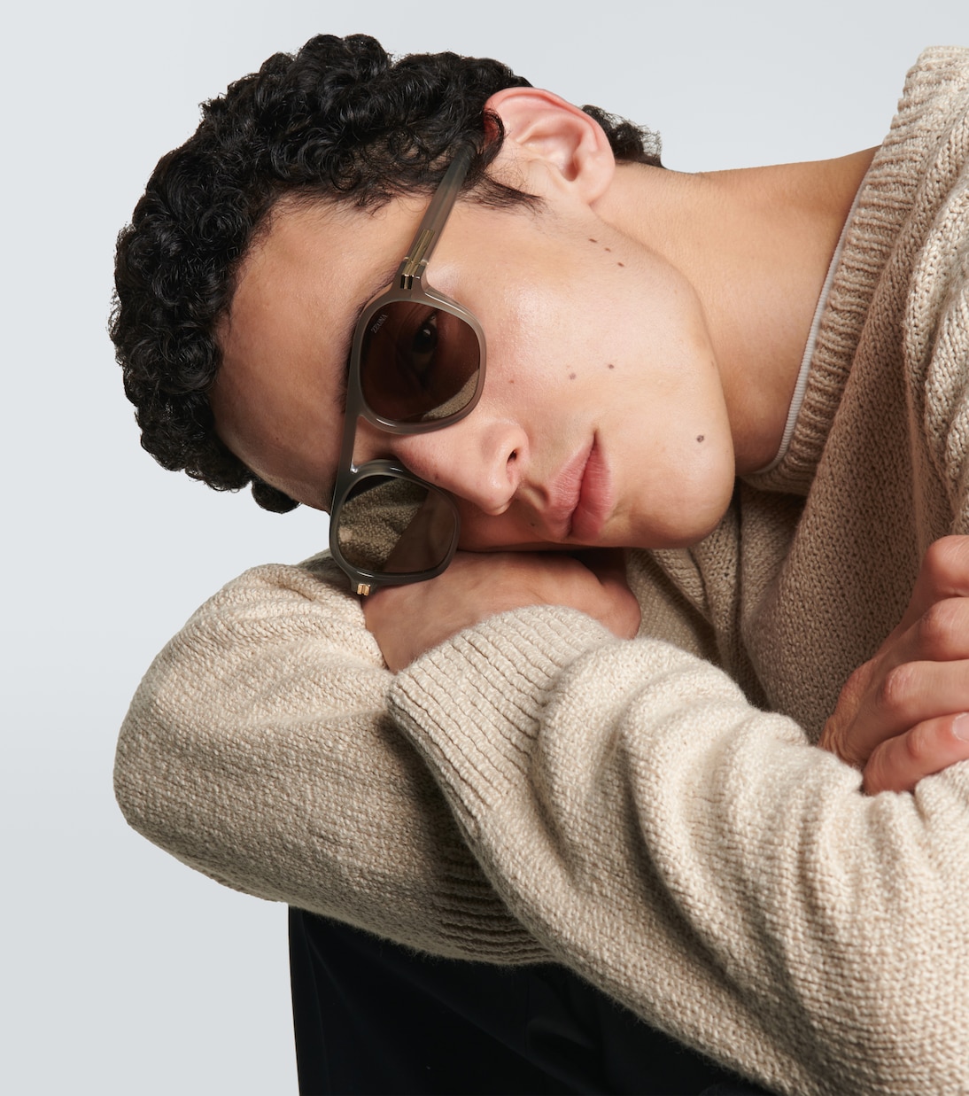 Aurora II flat-top sunglasses | Zegna