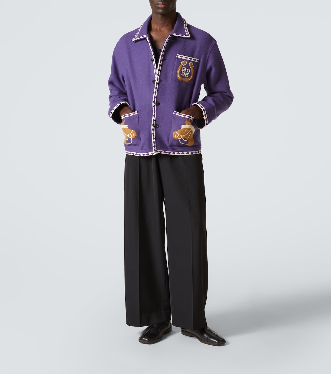 Bronco embroidered wool jacket | Bode