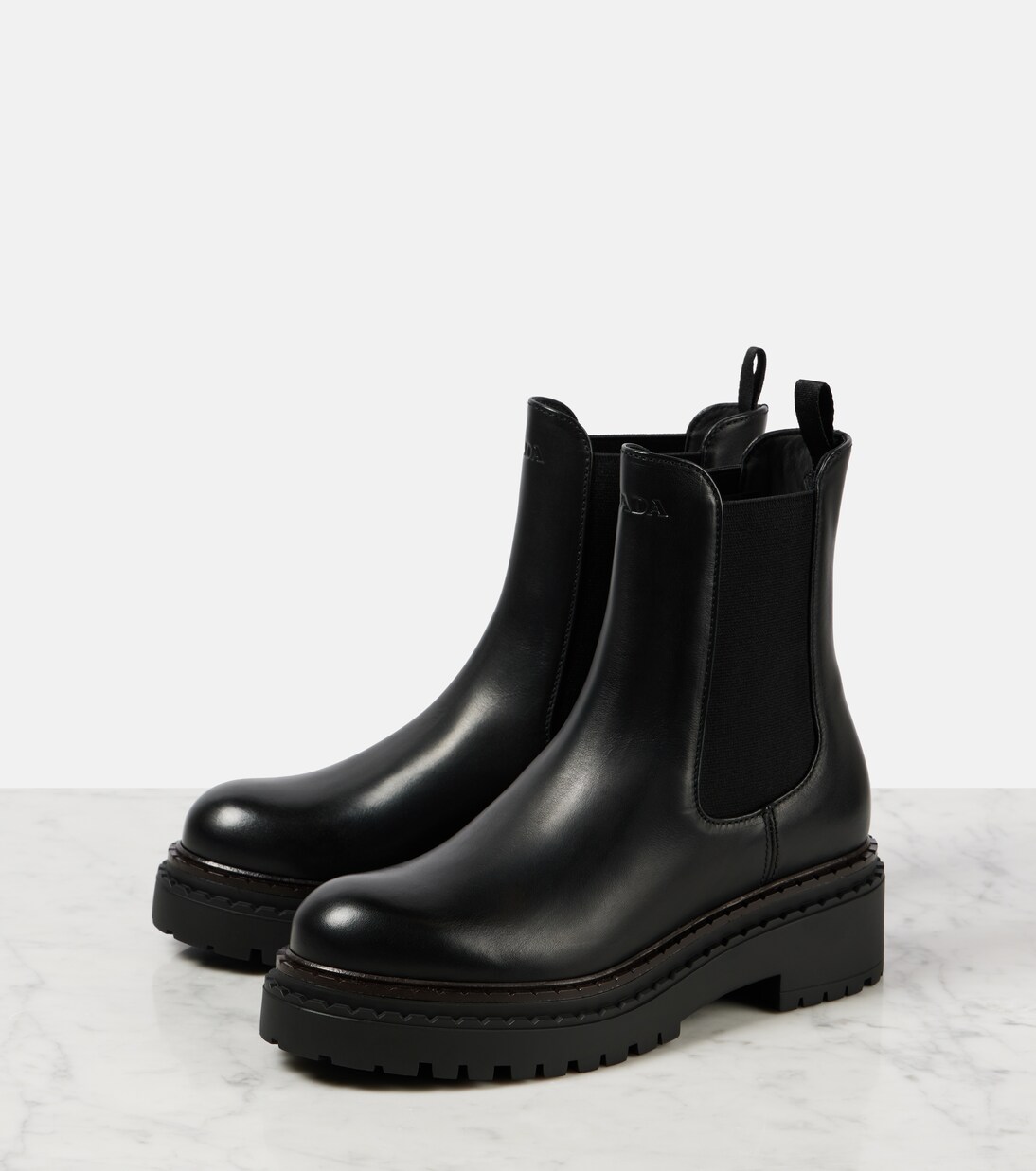 Chelsea Boots aus Leder | Prada
