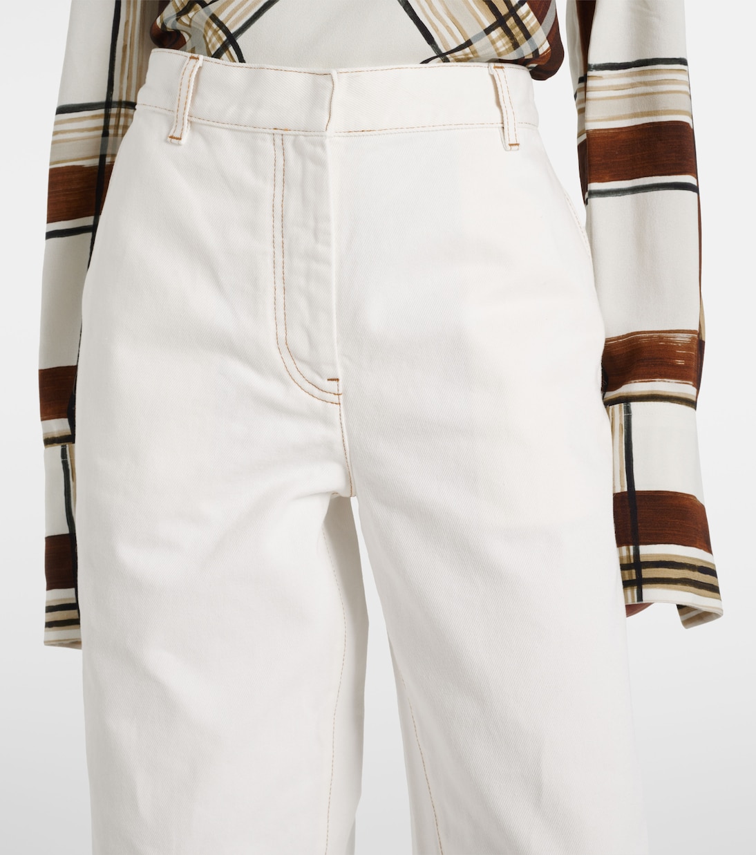 Jeans rectos de tiro alto | Dries Van Noten