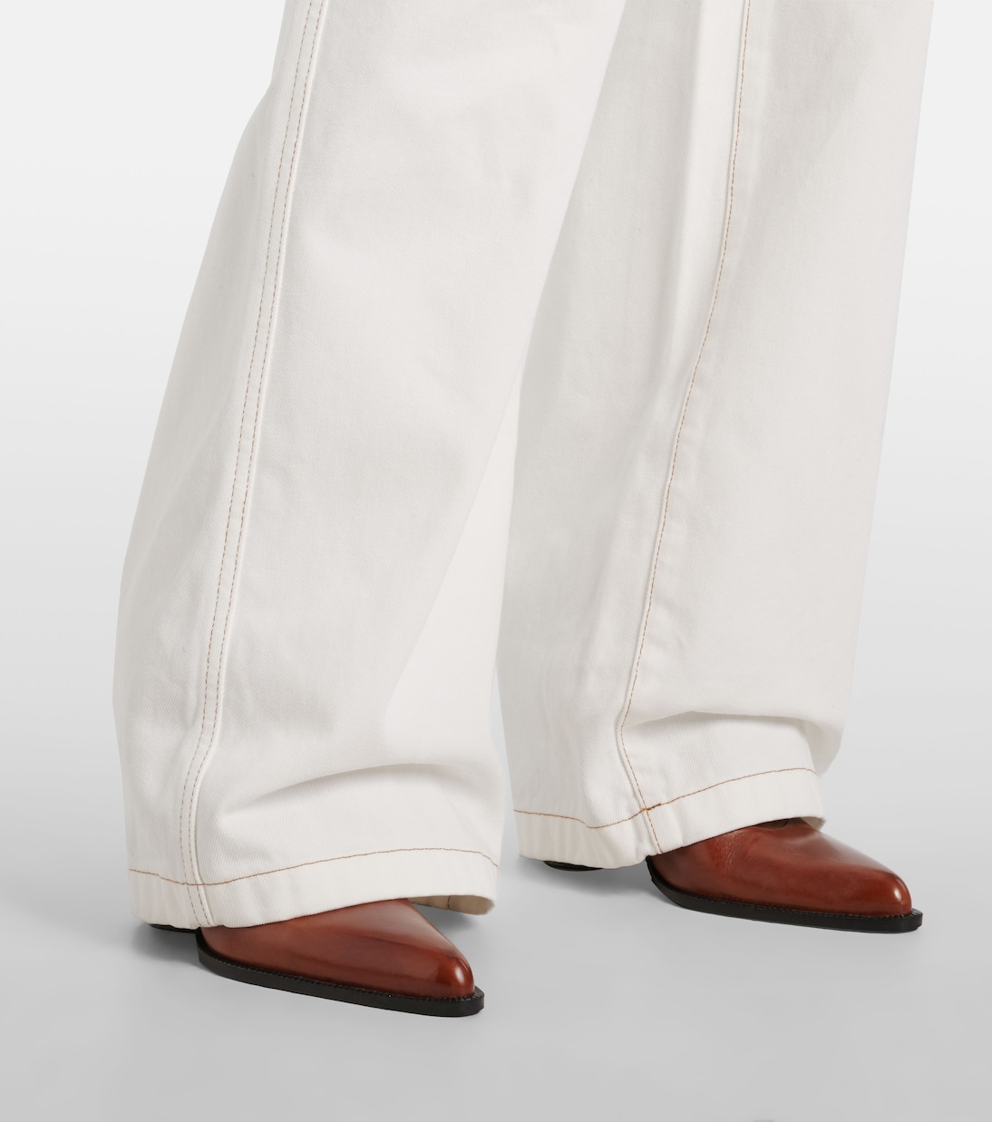 Jeans rectos de tiro alto | Dries Van Noten