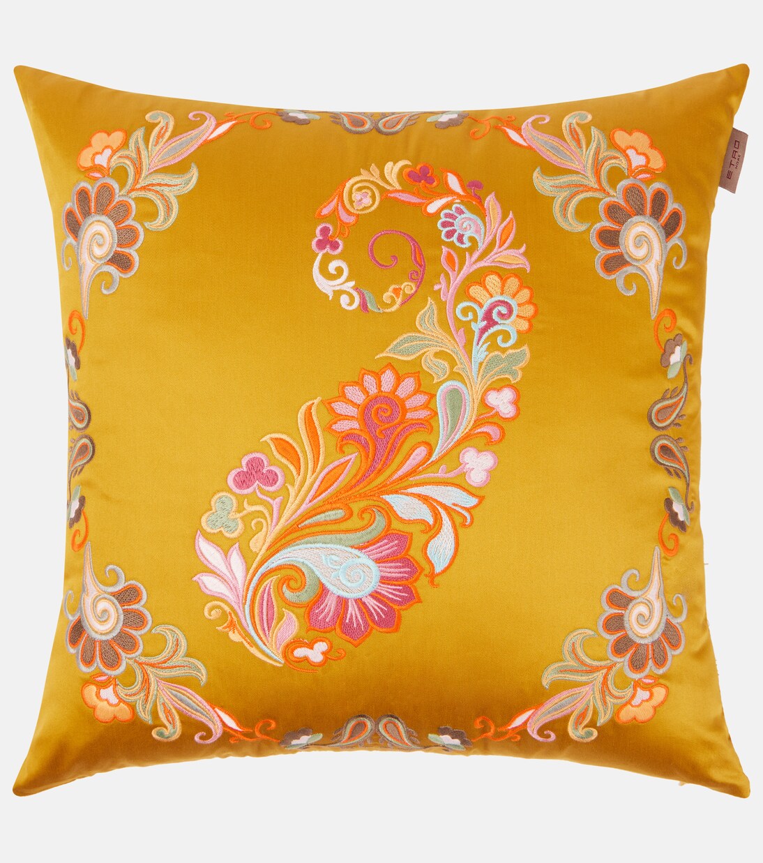 Kentia embroidered cotton cushion | Etro