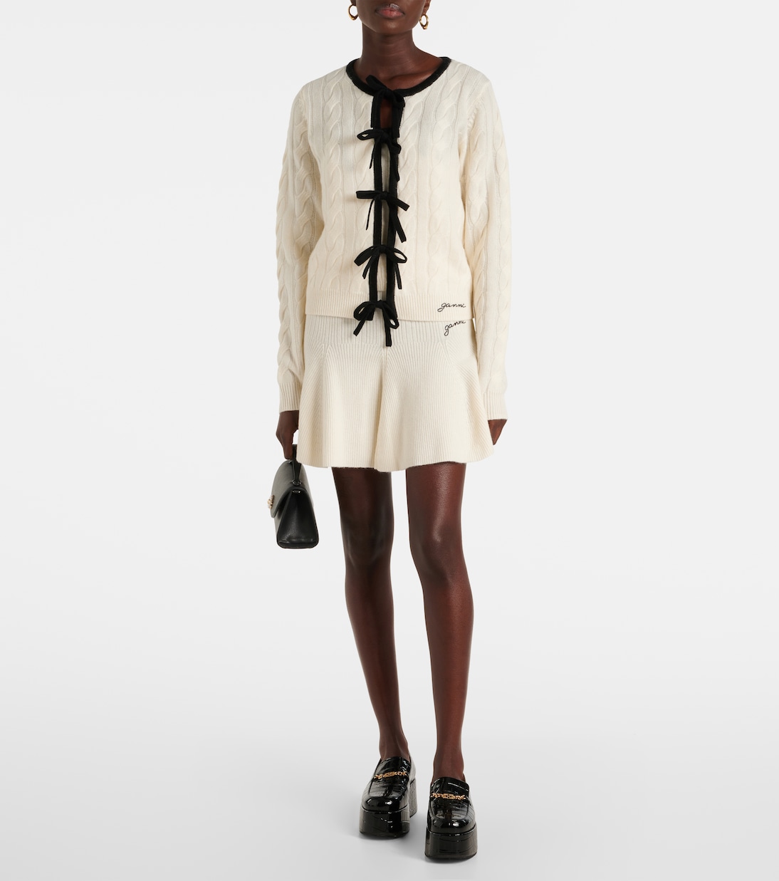 Minirock aus Wolle | Ganni