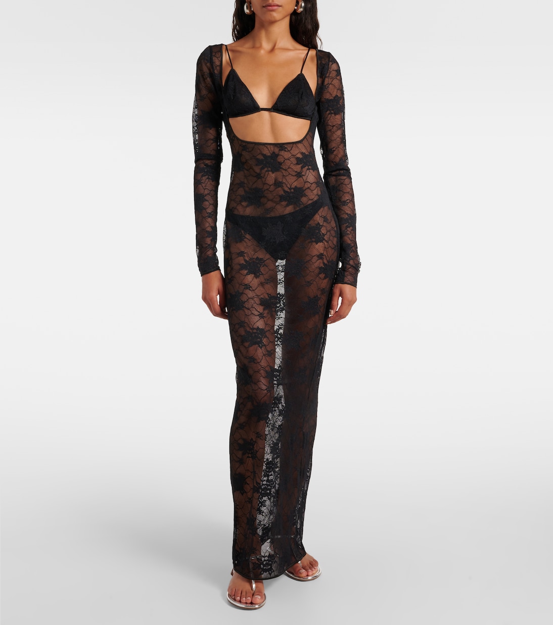 Maxikleid aus Spitze | Oséree