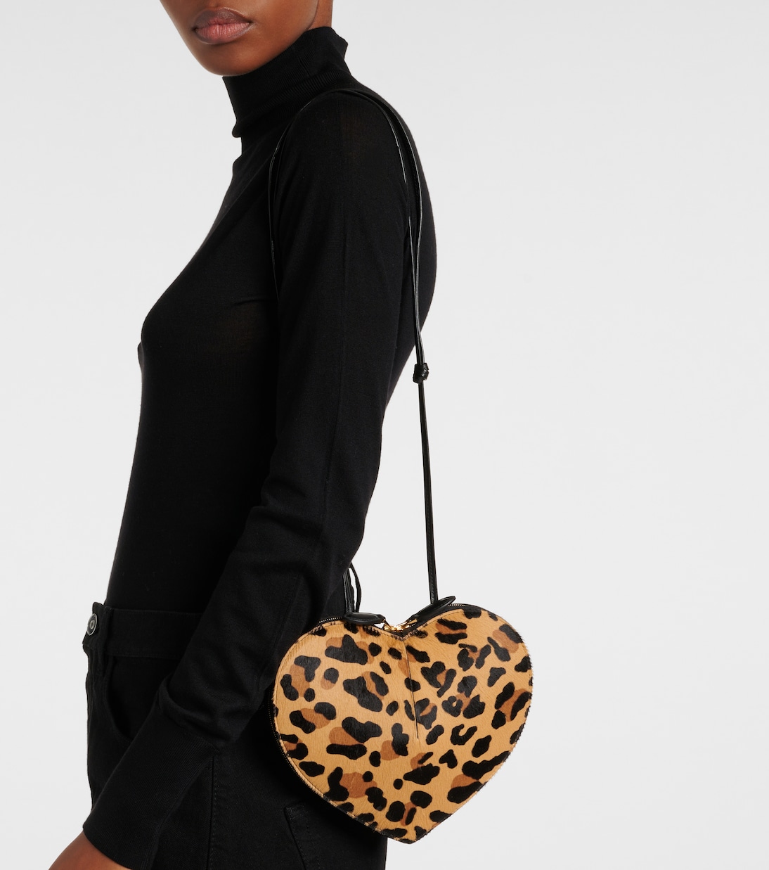 Schultertasche Le Cœur aus Kalbshaar | Alaïa