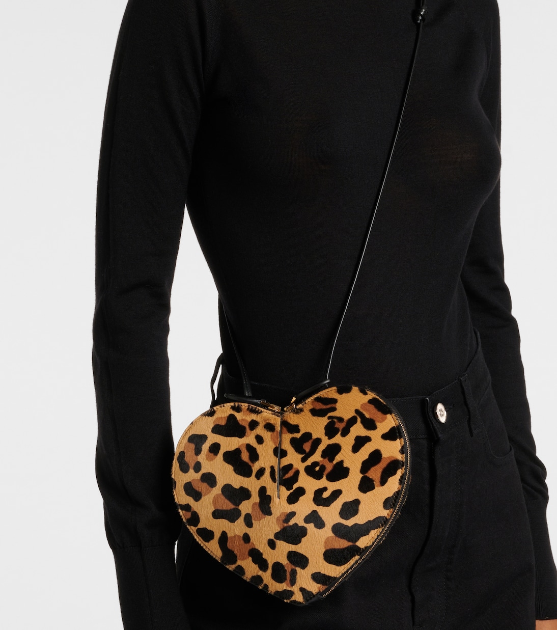 Schultertasche Le Cœur aus Kalbshaar | Alaïa