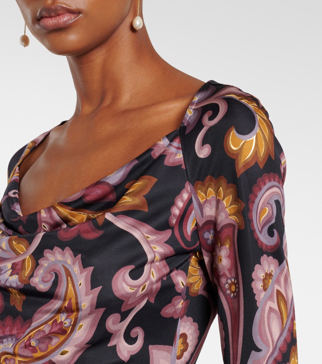 Crop top de jersey de paisley | Etro