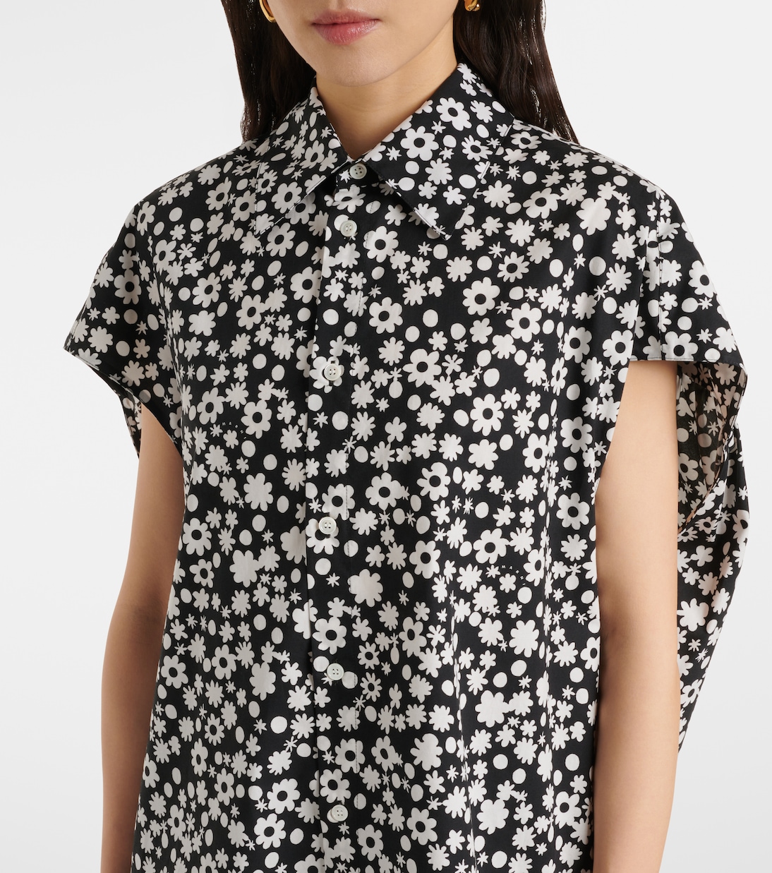 Bedrucktes Hemd aus Baumwollpopeline | Marni