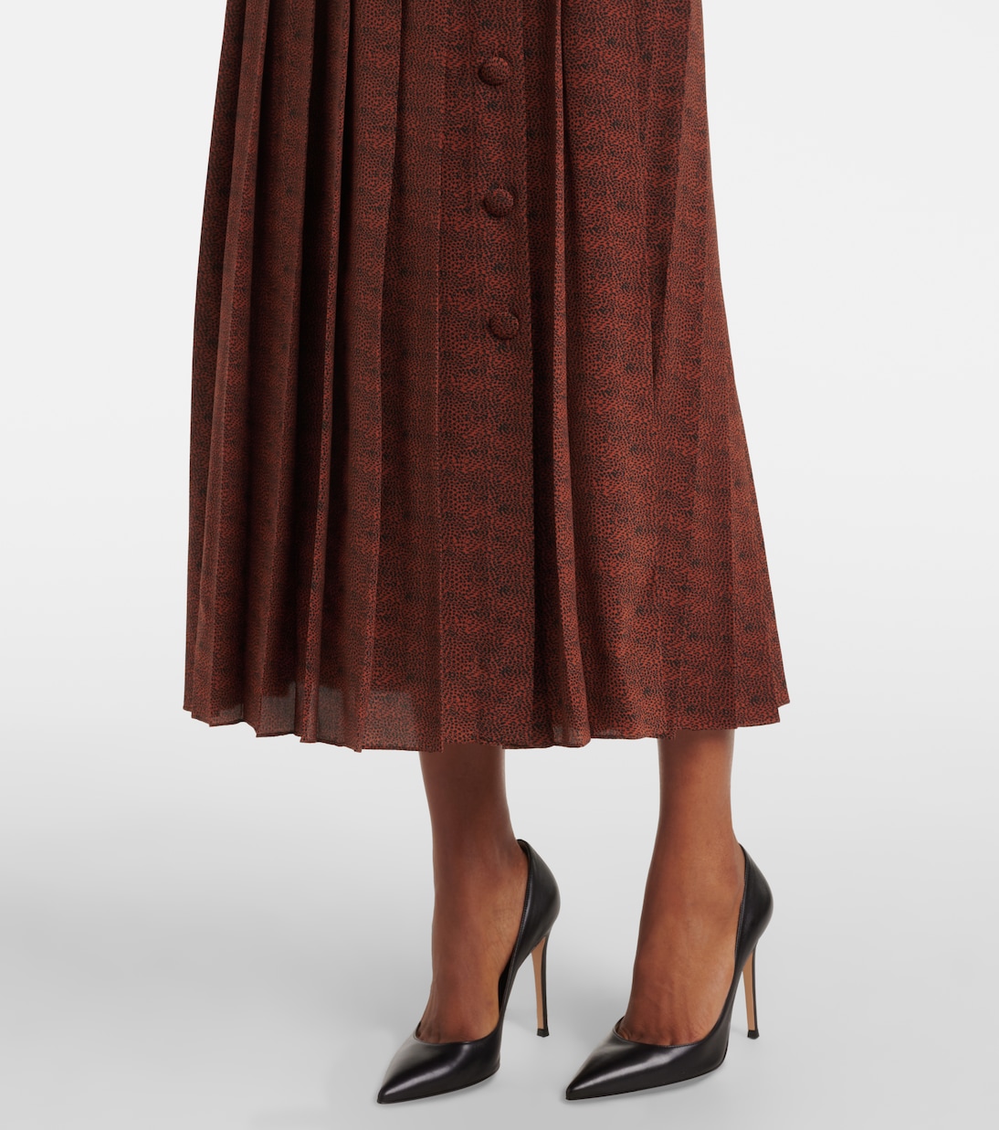 Bedrucktes Midikleid aus Seide | Alessandra Rich