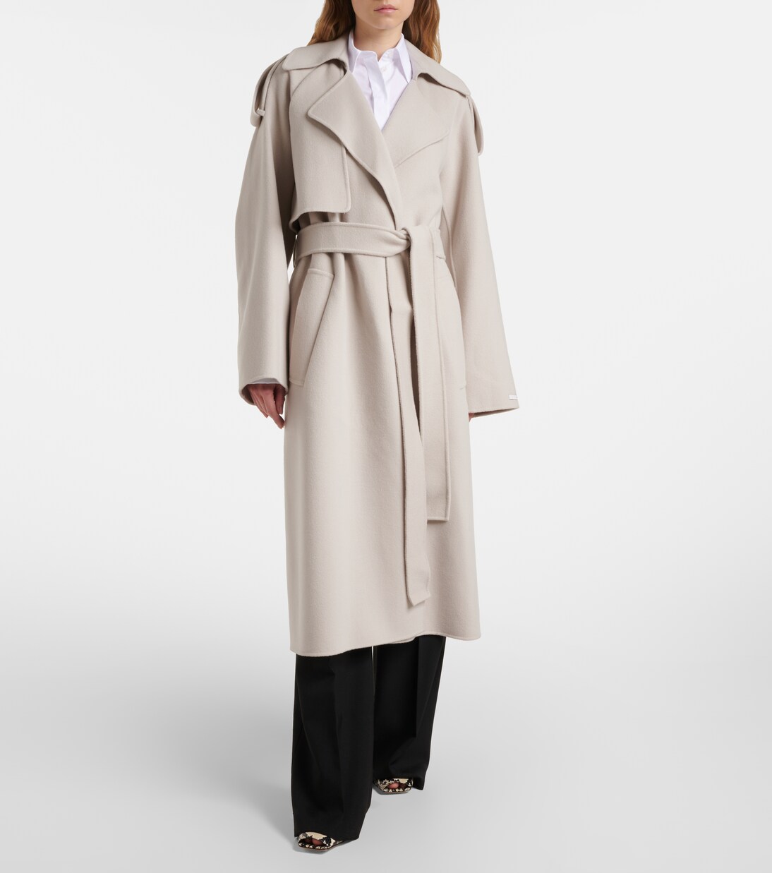 Fiore belted wool coat | Sportmax