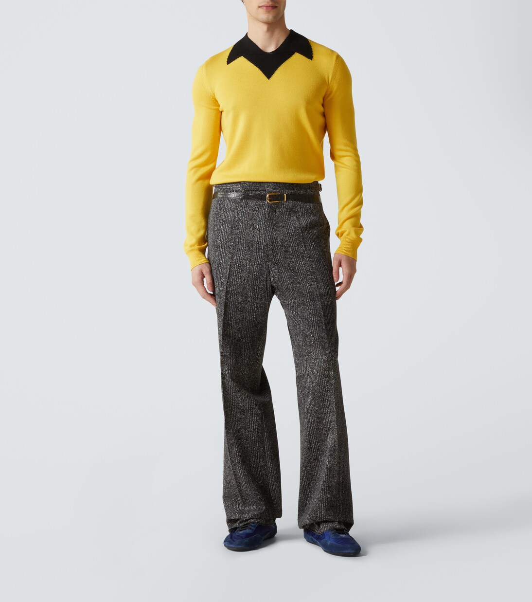 Weite Hose aus Baumwoll-Gabardine | Prada