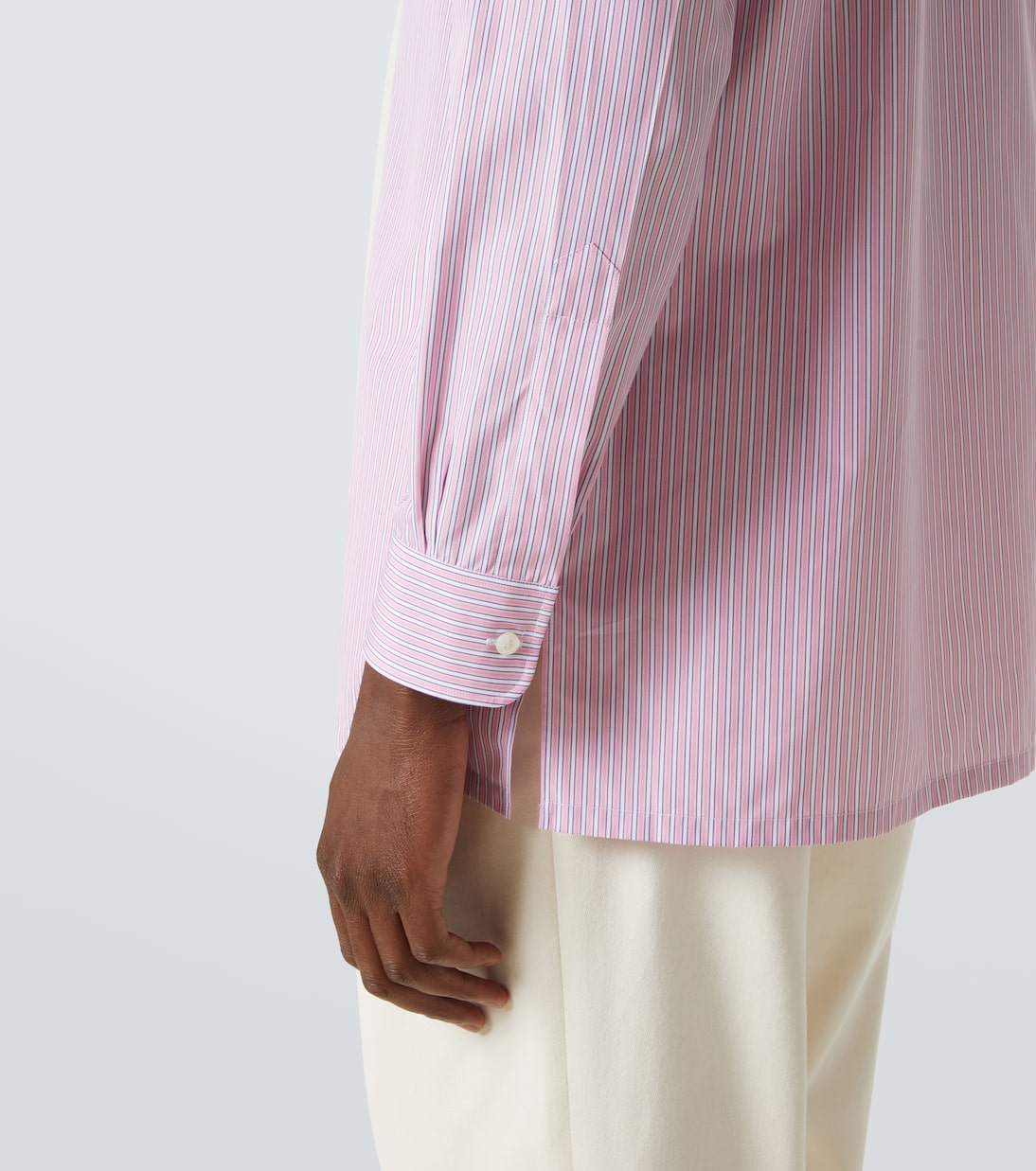 Striped cotton poplin shirt | Charvet
