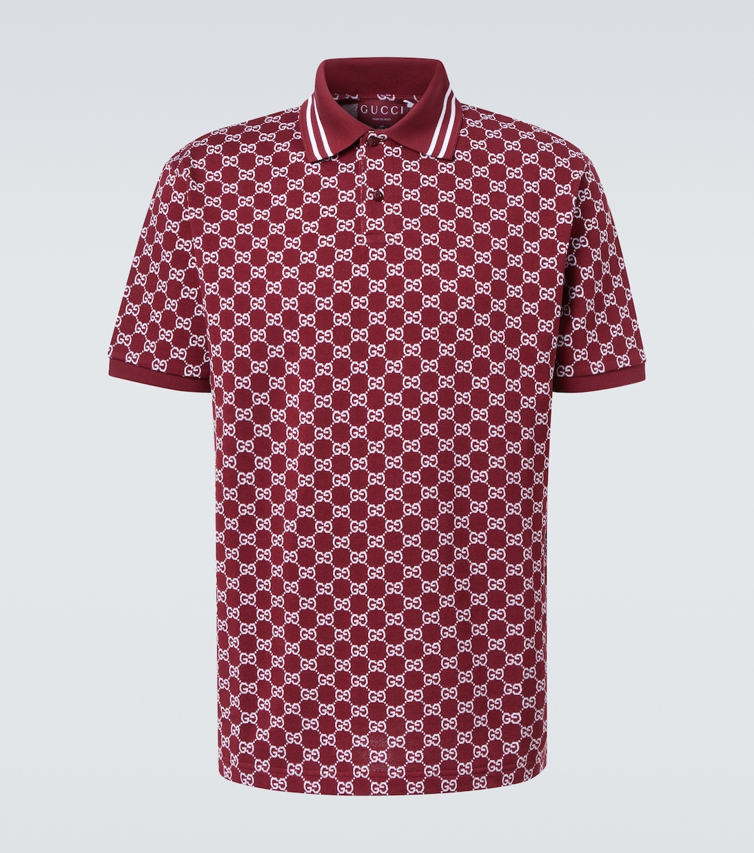GG cotton piqué jacquard polo shirt | Gucci