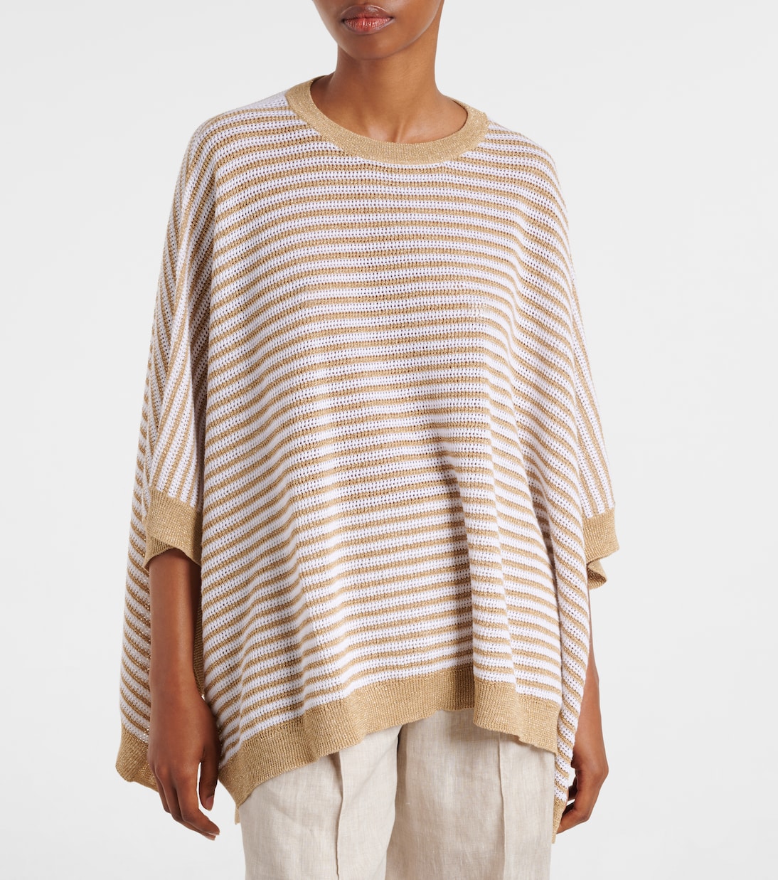 Knitted striped top | Brunello Cucinelli